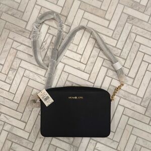 Michael Kors black Jet Set Large crossbody bag